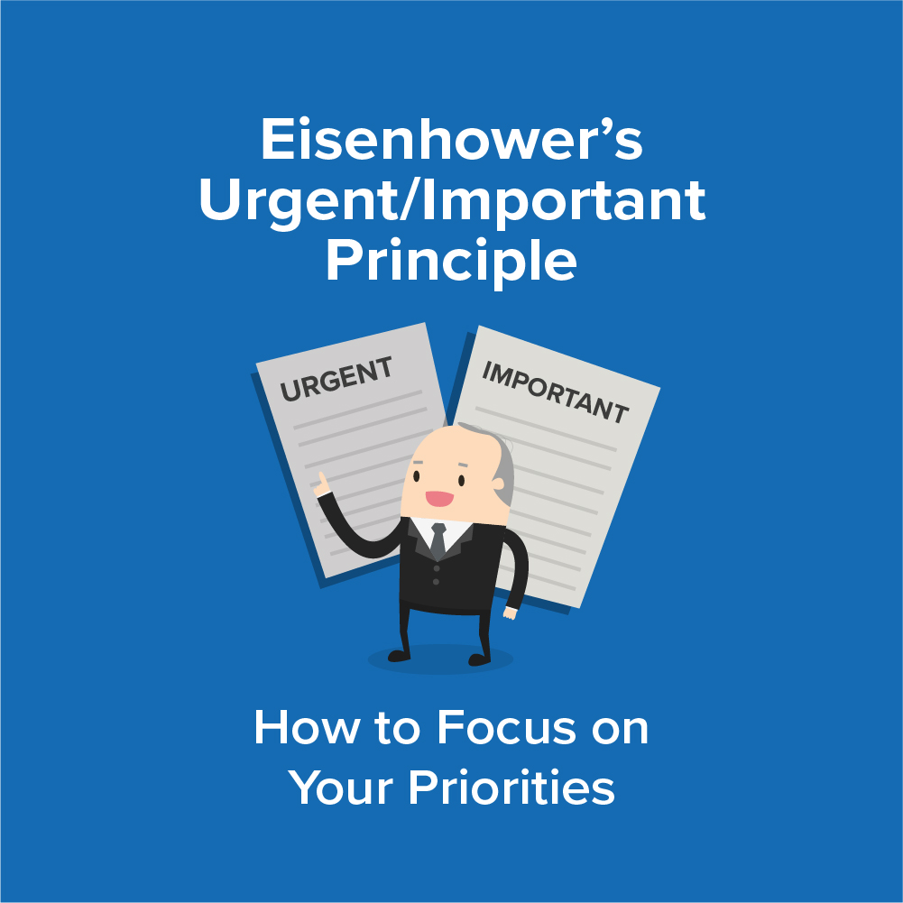 Eisenhower's Urgent/Important Principle Infographic